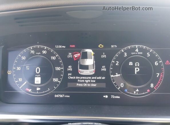 SALGS2RU0LA599306 2020 LAND ROVER RANGE ROVER White 