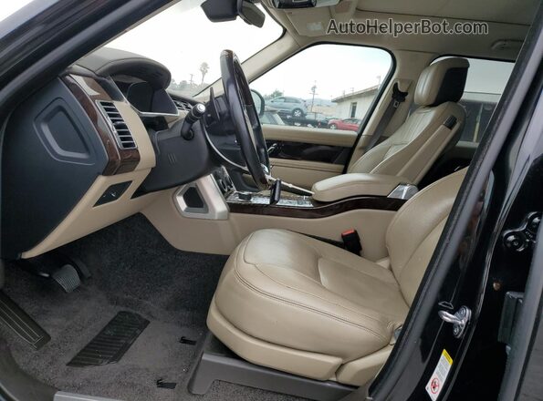 SALGS2RU1LA402742 2020 LAND ROVER RANGE Black Front interior view