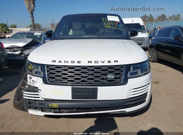 SALGS2RU3NA468390 2022 LAND ROVER RANGE ROVER White Widok zestawu wskaźników