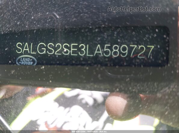 SALGS2SE3LA589727 2020 LAND ROVER RANGE ROVER Gray 