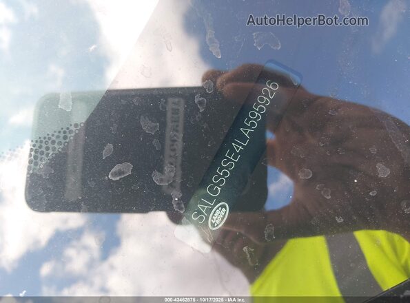 SALGS5SE4LA595926 2020 LAND ROVER RANGE ROVER Black Vista del compartimento del motor