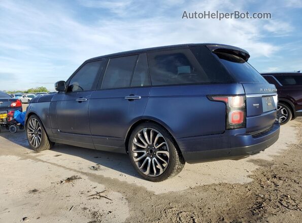 SALGV2SE8MA444269 2021 LAND ROVER RANGE Blue Հետևի ձախ