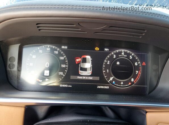 SALGV2SE8MA444269 2021 LAND ROVER RANGE Blue Սարքավորումների վահանակի տեսք
