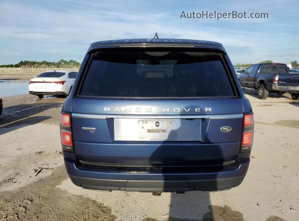 SALGV2SE8MA444269 2021 LAND ROVER RANGE Blue Հետևի տեսք