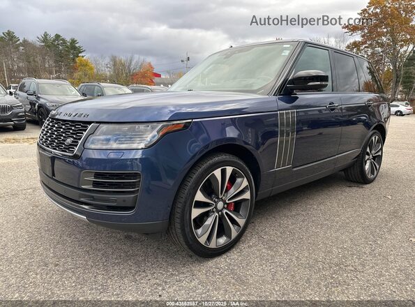 SALGW2REXMA443157 2021 LAND ROVER RANGE ROVER Синий Передняя левая четверть