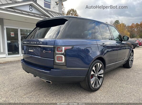 SALGW2REXMA443157 2021 LAND ROVER RANGE ROVER Синий Задняя правая четверть