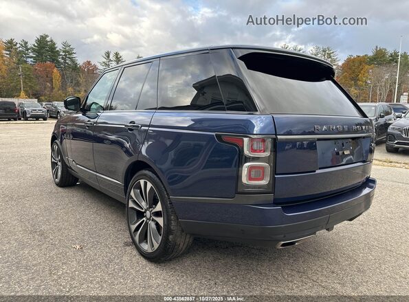 SALGW2REXMA443157 2021 LAND ROVER RANGE ROVER Синий Задняя левая четверть