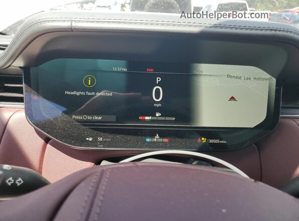 SALKP9E7XPA035284 2023 LAND ROVER RANGE White Instrument cluster view