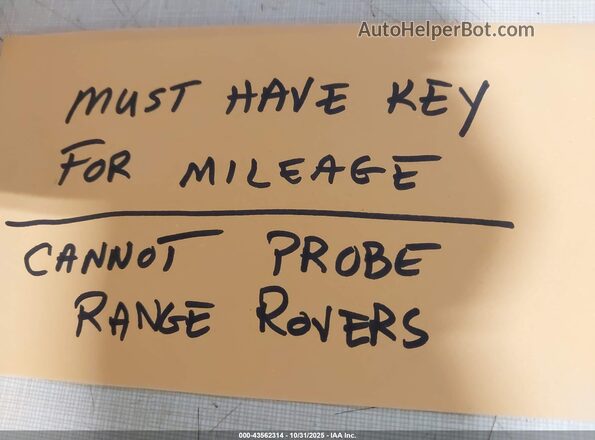 SALKPBE9XRA218583 2024 LAND ROVER RANGE ROVER White 