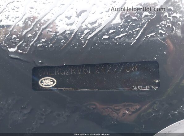 SALRG2RV6L2422708 2020 LAND ROVER DISCOVERY Black 