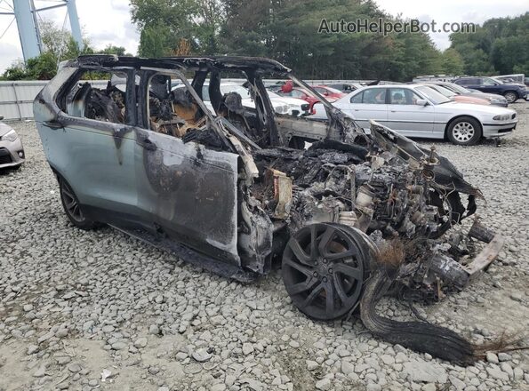 SALRHBBV7HA022239 2017 LAND ROVER DISCOVERY Синий Передняя правая четверть