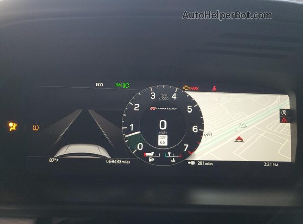 SALRT2RX0M2447800 2021 LAND ROVER DISCOVERY Gray Widok zestawu wskaźników