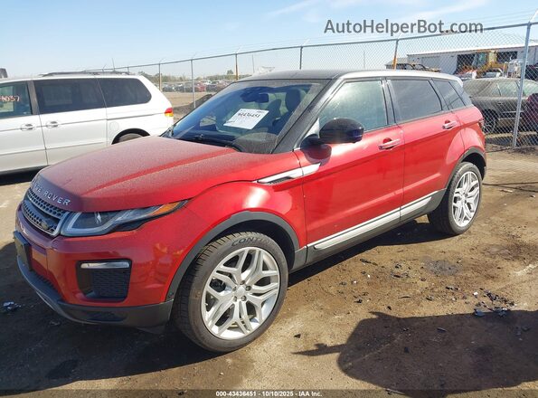 SALVR2RX4JH279777 2018 LAND ROVER RANGE ROVER EVOQUE Red Vista tres cuartos delantera izquierda