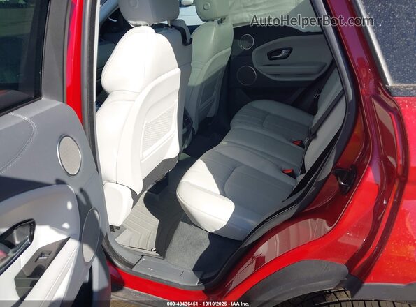 SALVR2RX4JH279777 2018 LAND ROVER RANGE ROVER EVOQUE Red Vista de la etiqueta del VIN