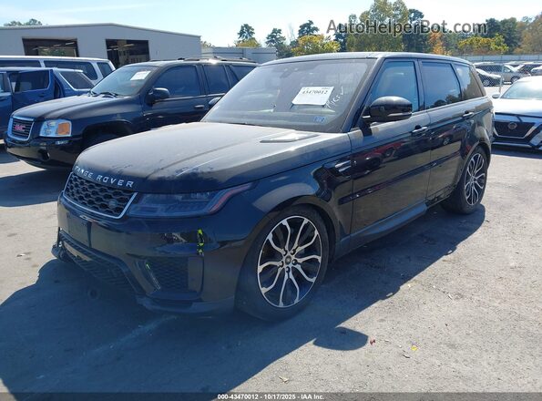 SALWG2SU4LA891709 2020 LAND ROVER RANGE ROVER SPORT Black Առջևի ձախ երեք քառորդ տեսարան