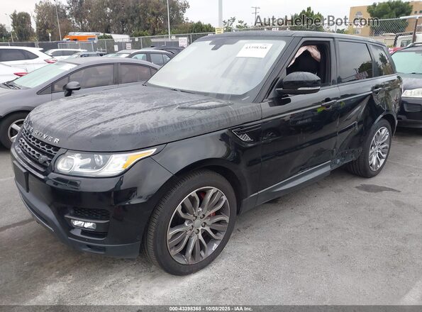 SALWR2EF8GA597405 2016 LAND ROVER RANGE ROVER SPORT Black Передня ліва чверть