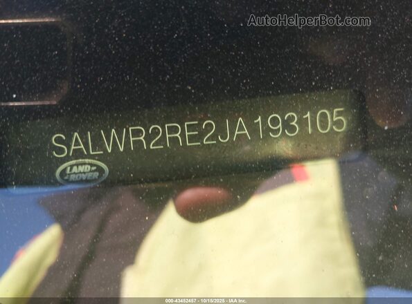 SALWR2RE2JA193105 2018 LAND ROVER RANGE ROVER SPORT Silver ძრავის განყოფილების ხედი