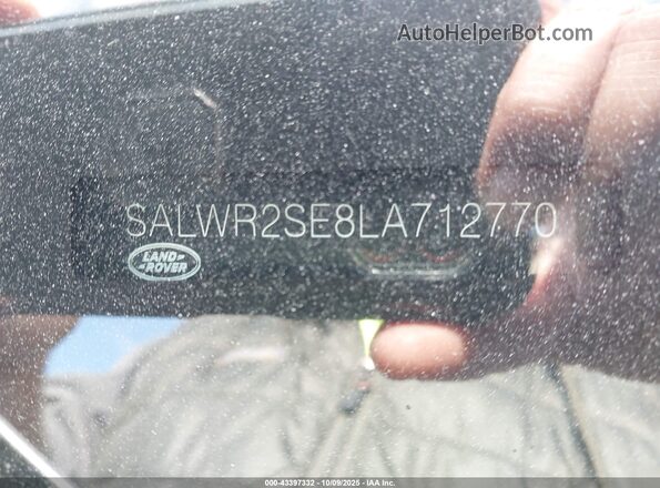 SALWR2SE8LA712770 2020 LAND ROVER RANGE ROVER SPORT Gray Շարժիչի բաժամունքի տեսք