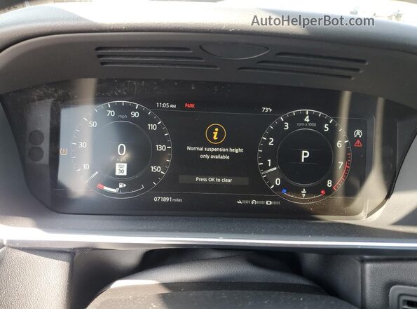 SALWR2SU0LA717792 2020 LAND ROVER RANGE Gray Instrument cluster view
