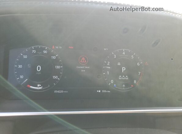 SALWR2SU2MA774903 2021 LAND ROVER RANGE Black Vista del cuadro de instrumentos