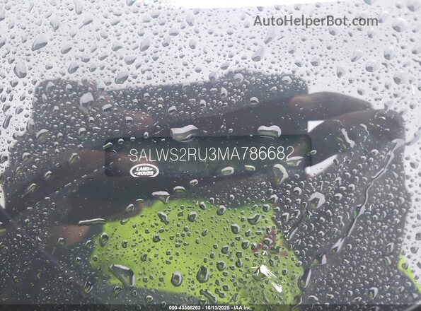 SALWS2RU3MA786682 2021 LAND ROVER RANGE ROVER SPORT Black Engine compartment view