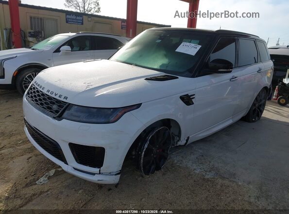 SALWS2RU9MA783978 2021 LAND ROVER RANGE ROVER SPORT White Vista tres cuartos delantera izquierda
