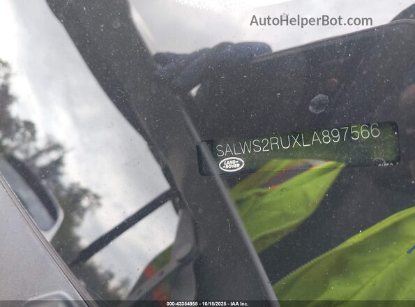 SALWS2RUXLA897566 2020 LAND ROVER RANGE ROVER SPORT Белый 