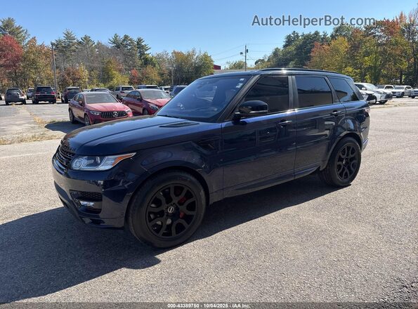 SALWV2FE3HA142612 2017 LAND ROVER RANGE ROVER SPORT Blue Առջևի ձախ երեք քառորդ տեսարան
