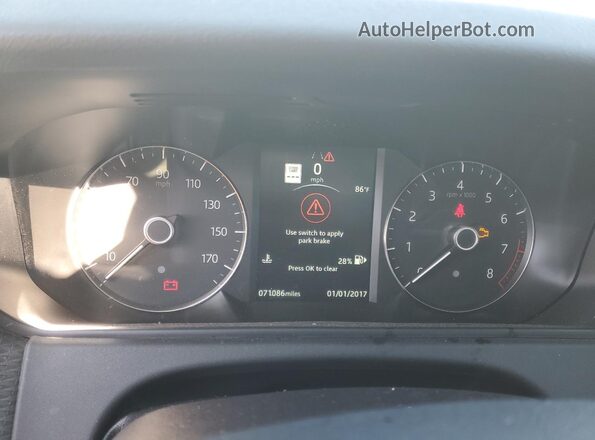 SALYK2EX5LA249903 2020 LAND ROVER RANGE White Вид щитка приладів