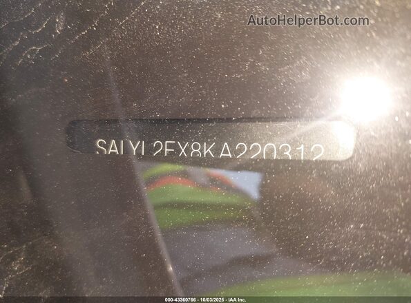 SALYL2EX8KA220312 2019 LAND ROVER RANGE ROVER VELAR Белый Вид подкапотного пространства