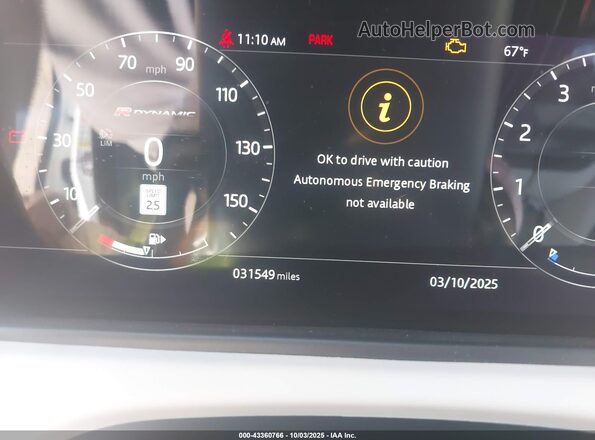 SALYL2EX8KA220312 2019 LAND ROVER RANGE ROVER VELAR Белый Вид задних сидений