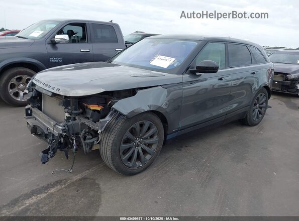 SALYM2RV1JA740596 2018 LAND ROVER RANGE ROVER VELAR Gray წინა მარცხენა ხედი სამი მეოთხედიდან