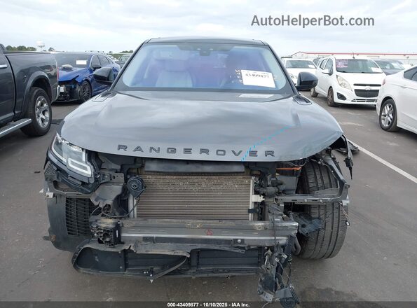SALYM2RV1JA740596 2018 LAND ROVER RANGE ROVER VELAR Gray უკანა სალონის ხედი