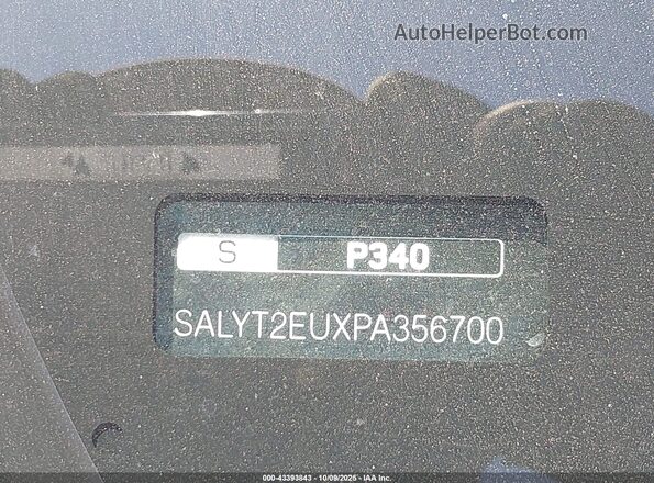 SALYT2EUXPA356700 2023 LAND ROVER RANGE ROVER VELAR White ძრავის განყოფილების ხედი