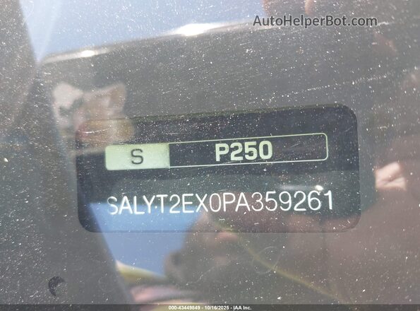 SALYT2EX0PA359261 2023 LAND ROVER RANGE ROVER VELAR Silver Widok komory silnika