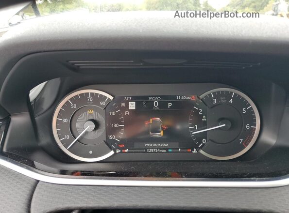 SALZJ2FX6LH089883 2020 LAND ROVER RANGE Silver Սարքավորումների վահանակի տեսք