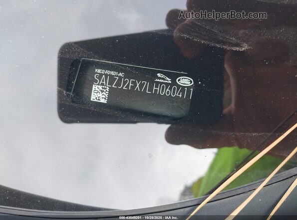 SALZJ2FX7LH060411 2020 LAND ROVER RANGE ROVER EVOQUE White 