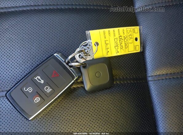 SALZP2FX9LH083123 2020 LAND ROVER RANGE ROVER EVOQUE White Вид панелі приладів