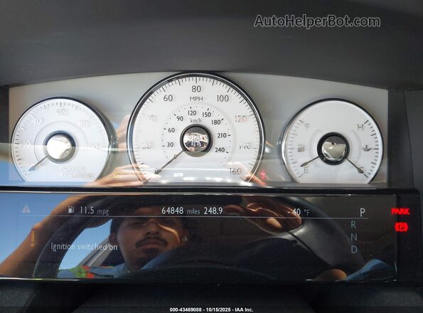 SCA664S53GUX53668 2016 ROLLS-ROYCE GHOST Черный Вид задних сидений