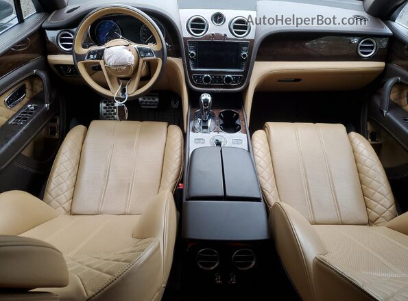SJAAC2ZV6HC014356 2017 BENTLEY BENTAYGA Gray Вид панелі приладів