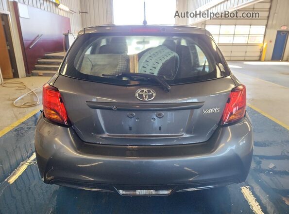 VNKKTUD36GA067886 2016 TOYOTA YARIS Gray უკანა ხედი