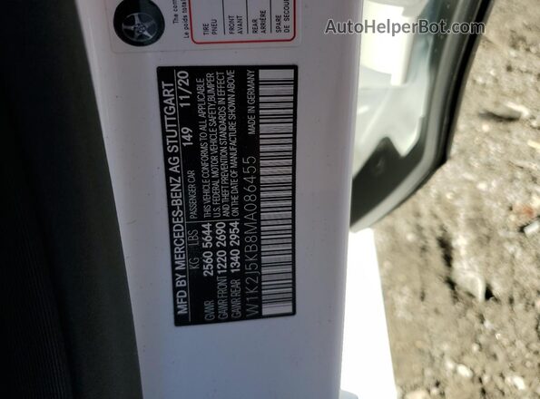 W1K2J5KB8MA086455 2021 MERCEDES-BENZ CLS-CLASS White Vista del compartimento del motor