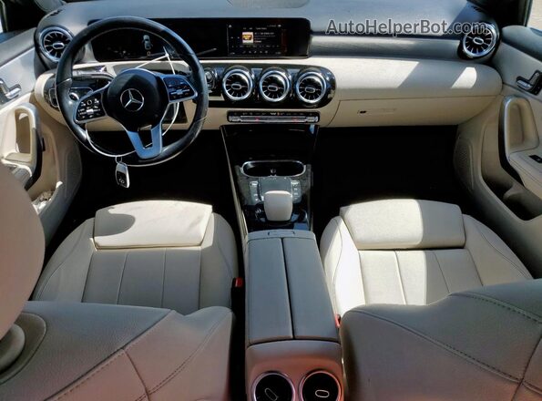 W1K3G4EB1MJ309170 2021 MERCEDES-BENZ A White წინა პანელის ხედი