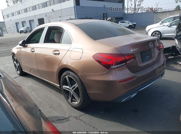 W1K3G4EB6MJ309293 2021 MERCEDES-BENZ A 220 Brown Задня ліва чверть