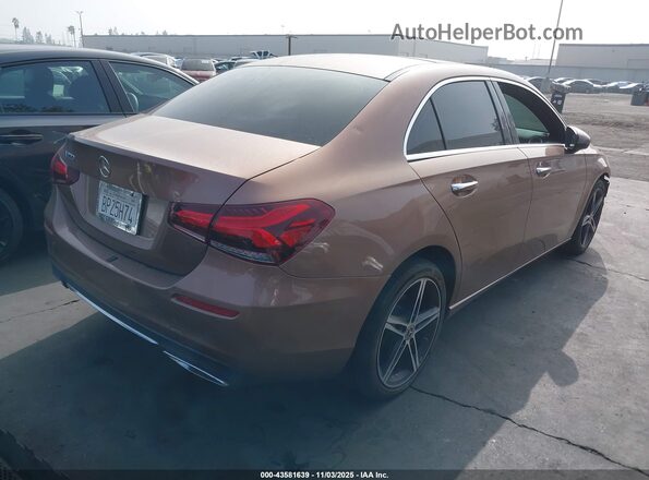 W1K3G4EB6MJ309293 2021 MERCEDES-BENZ A 220 Brown Задня права чверть