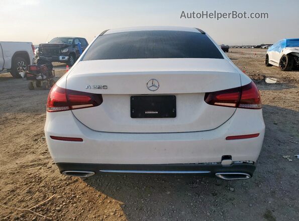 W1K3G4EBXMJ254959 2021 MERCEDES-BENZ A White Rear view