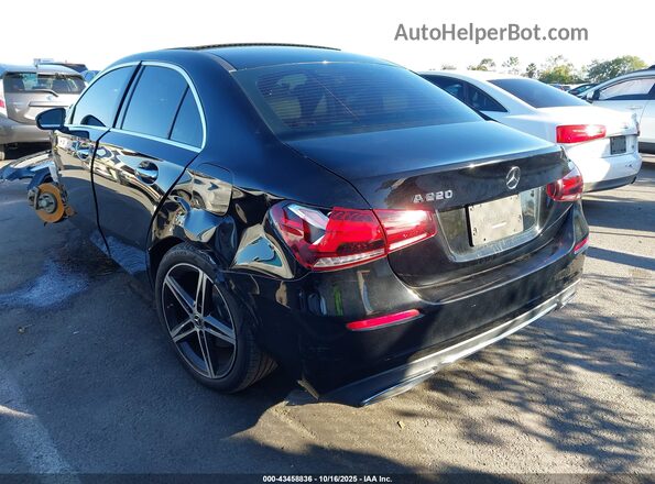 W1K3G4EBXMJ290697 2021 MERCEDES-BENZ A 220 Black Задня ліва чверть