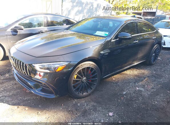 W1K7X5KB4PA061397 2023 MERCEDES-BENZ AMG GT 43 4-DOOR COUPE Black Առջևի ձախ երեք քառորդ տեսարան