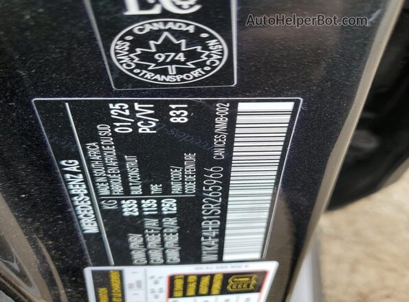 W1KAF4HB1SR265966 2025 MERCEDES-BENZ C Black Շարժիչի բաժամունքի տեսք