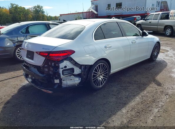 W1KAF4HB2NR064825 2022 MERCEDES-BENZ C-CLASS White უკანა მარჯვენა